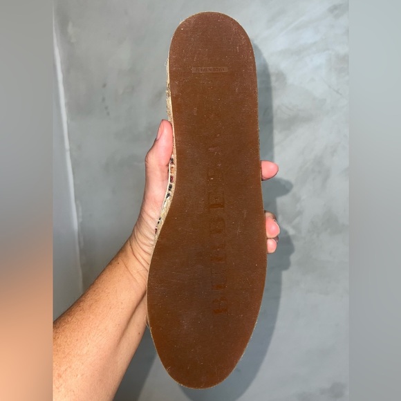 BURBERRY MULTICOLOR FABRIC CANVAS FLORAL HODGESON ESPADRILLE FLATS SIZE 41 - Picture 8 of 15